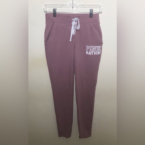 VS PINK Pink XS baseball style sweatpants joggers Victoria’s Secret - Picture 8 of 11